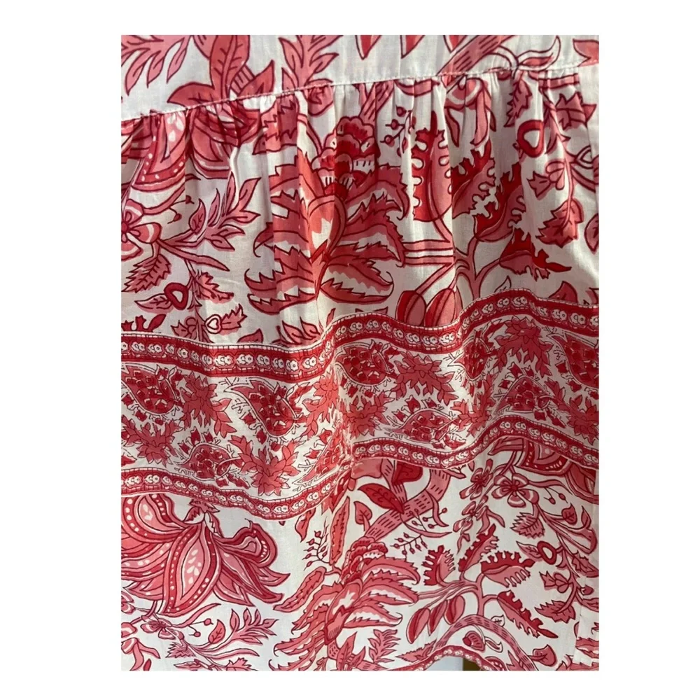 Block Print Belted Dress - Picture 7 of 8